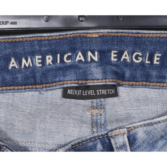 American Eagle Ne(x)t Level Stretch Hi-Rise Distressed Patched Jegging Size 2 - Picture 5 of 6